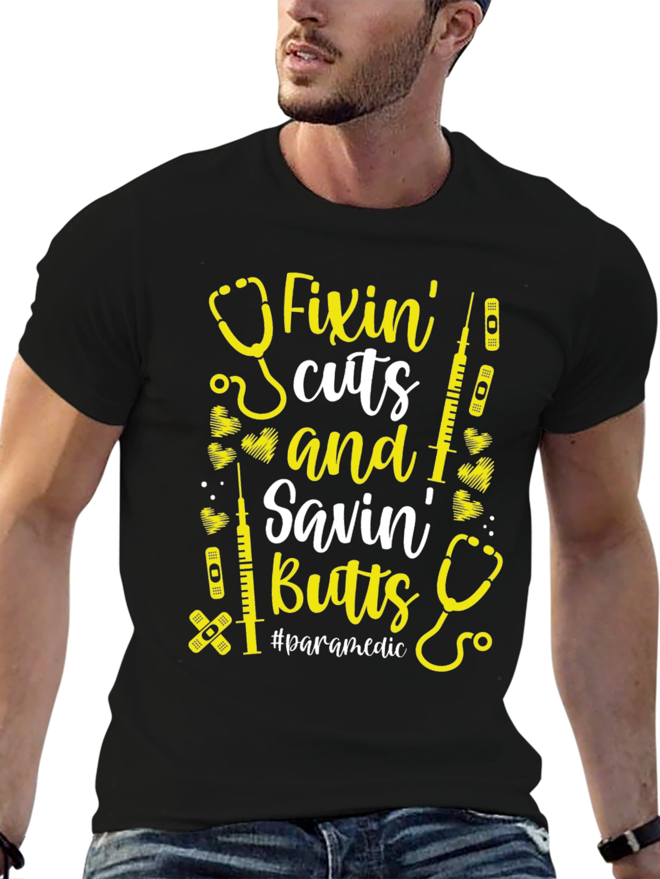 Fixin Cuts & Savin Butts Paramedic T-Shirt