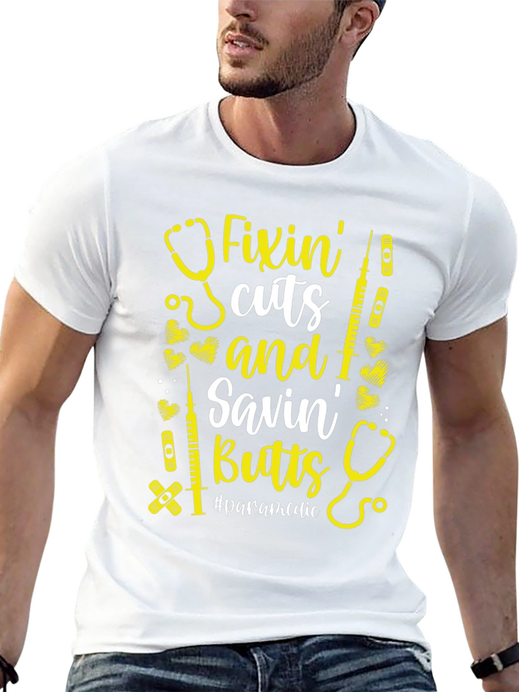 Fixin Cuts & Savin Butts Paramedic T-Shirt