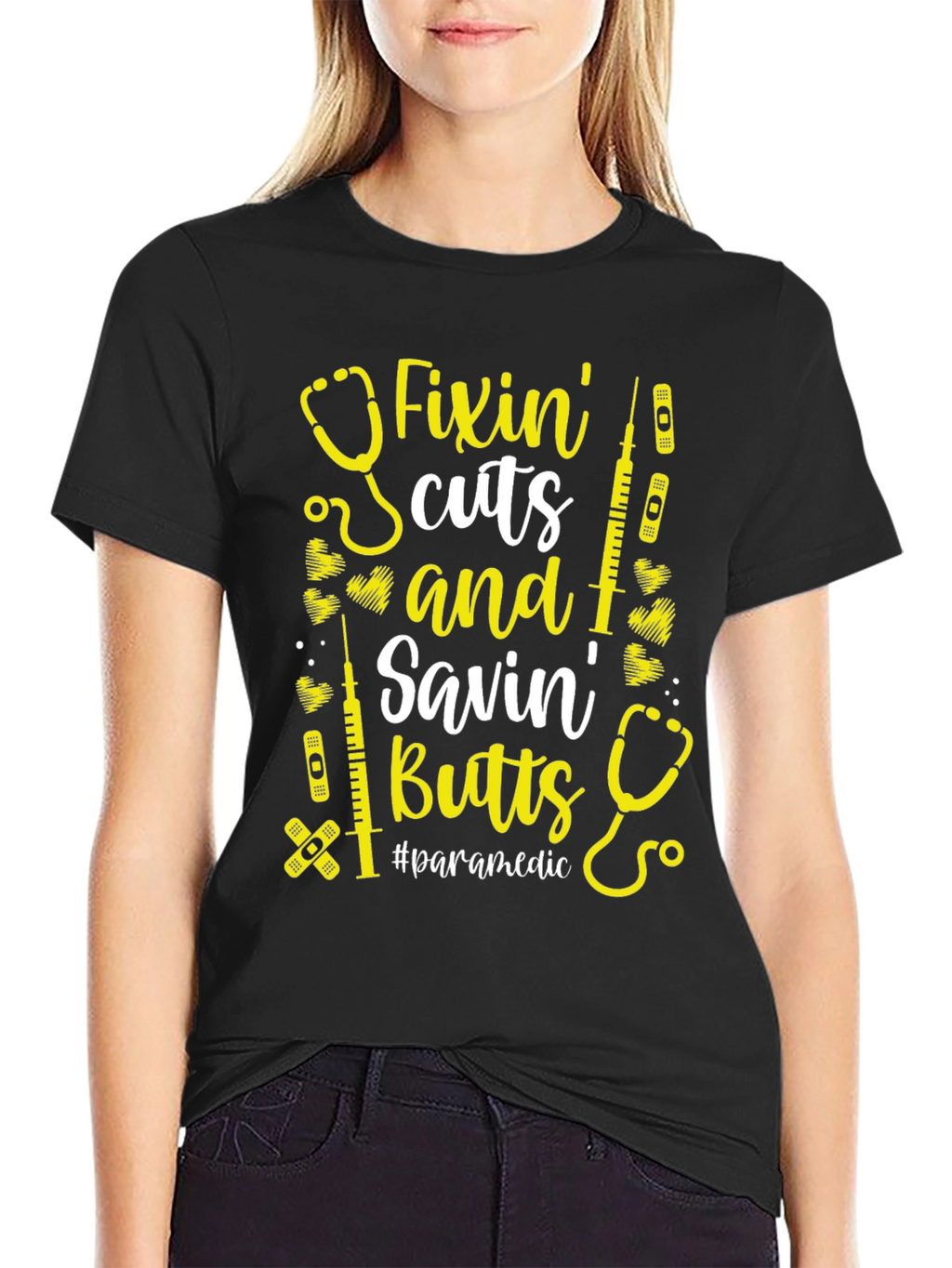 Fixin Cuts & Savin Butts Paramedic T-Shirt