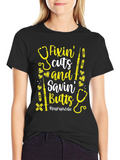 Fixin Cuts & Savin Butts Paramedic T-Shirt