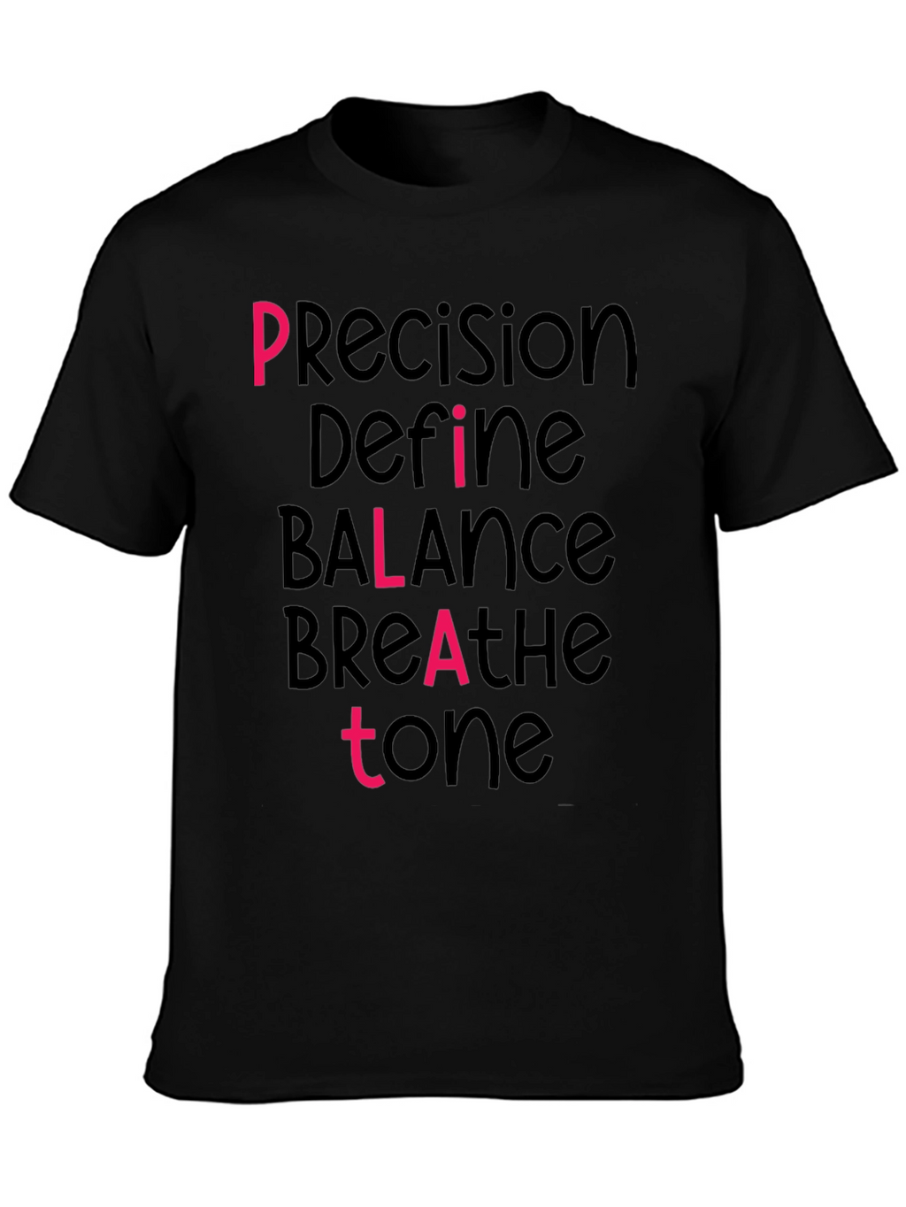 Pilates Inspired Graphic Tee - Precision Balance Tone
