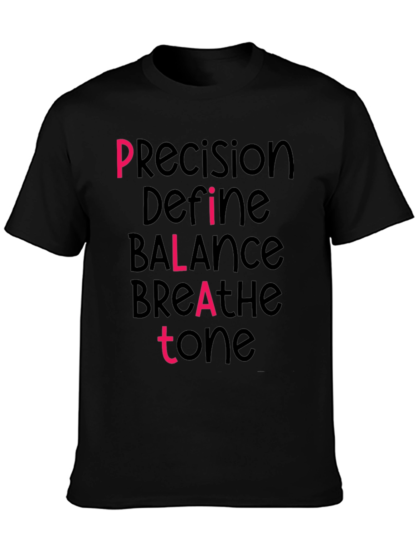 Pilates Inspired Graphic Tee - Precision Balance Tone