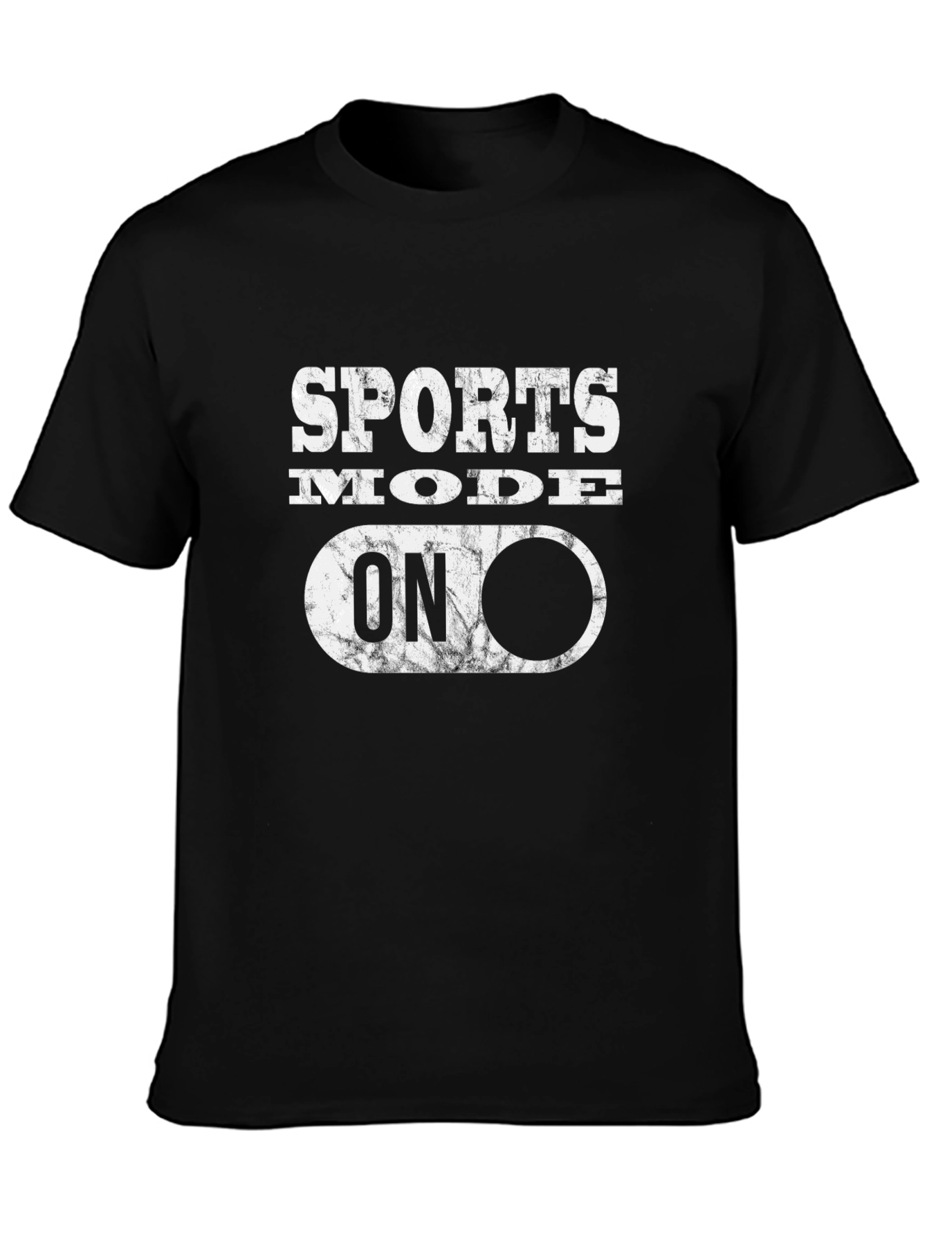 Sports Mode ON Graphic Tee - Black
