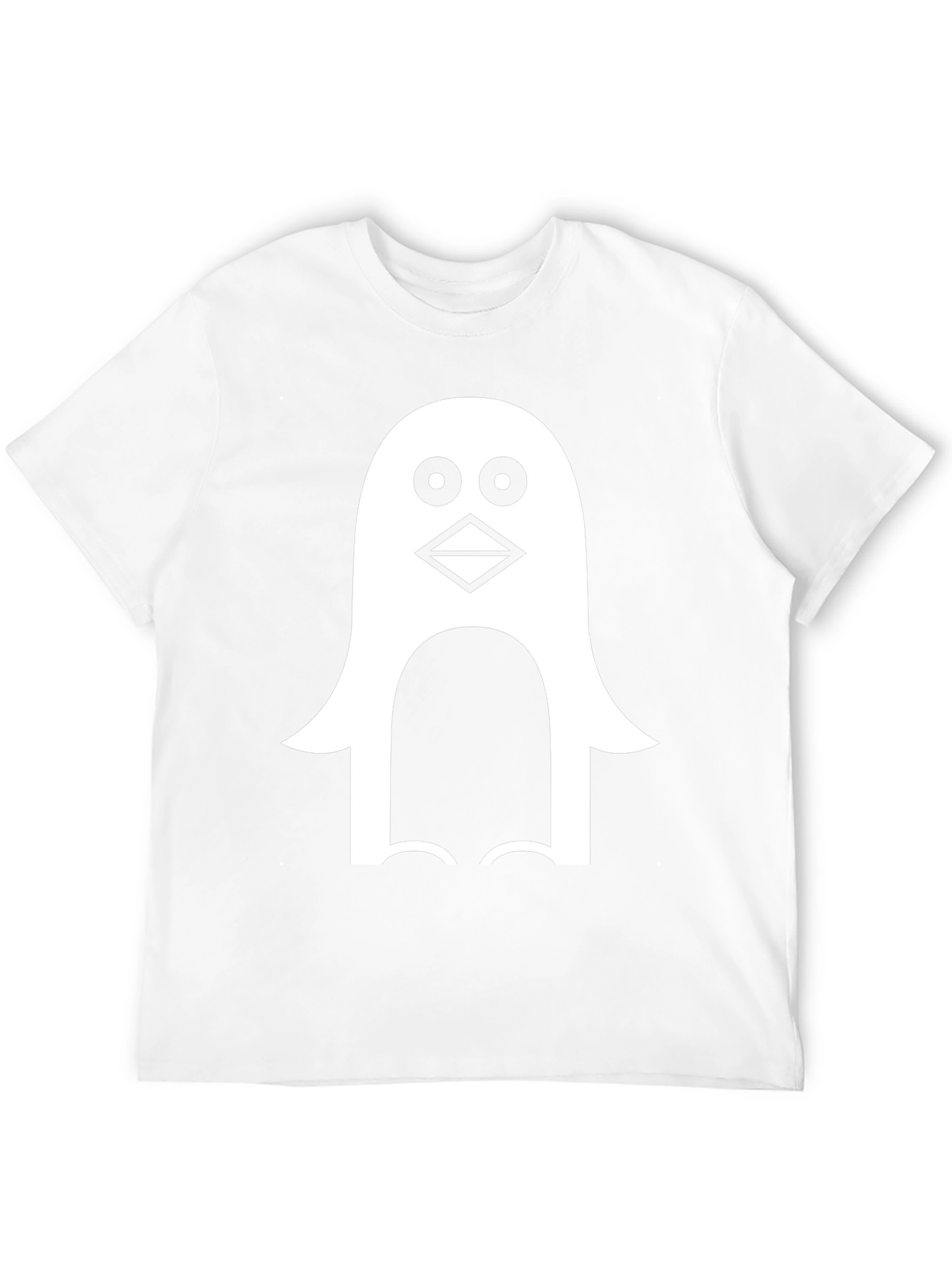 Penguin Graphic Tee - Black Cotton Blend T-Shirt