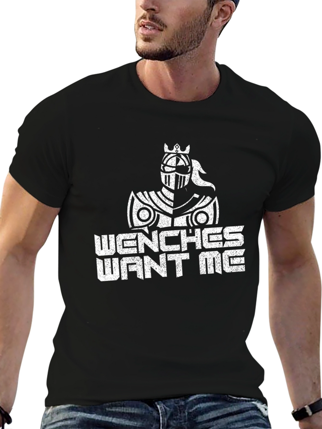 Wenches Want Me Knight Graphic Tee