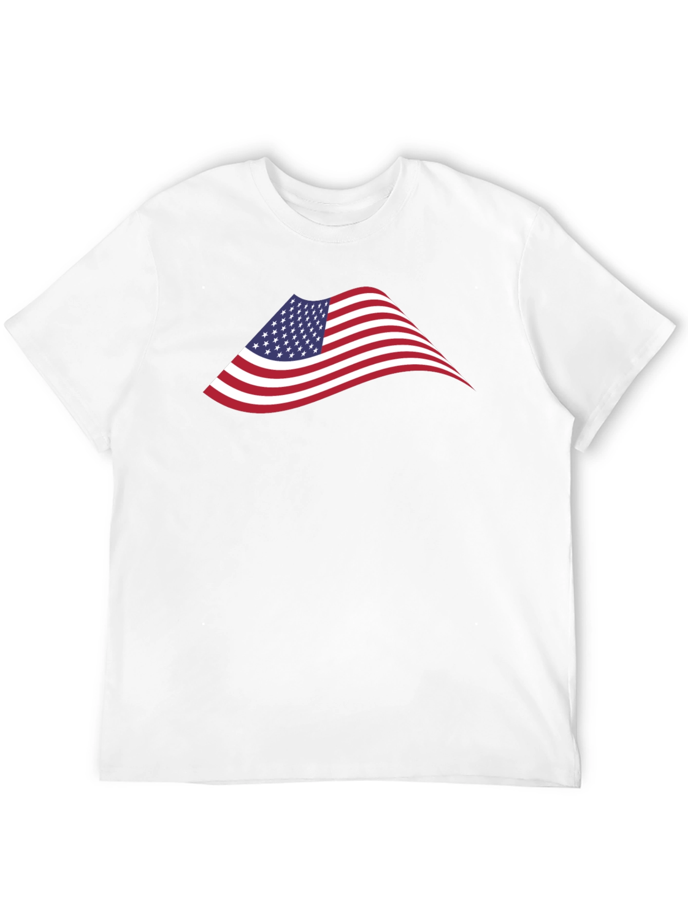 American Flag Graphic Black T-Shirt
