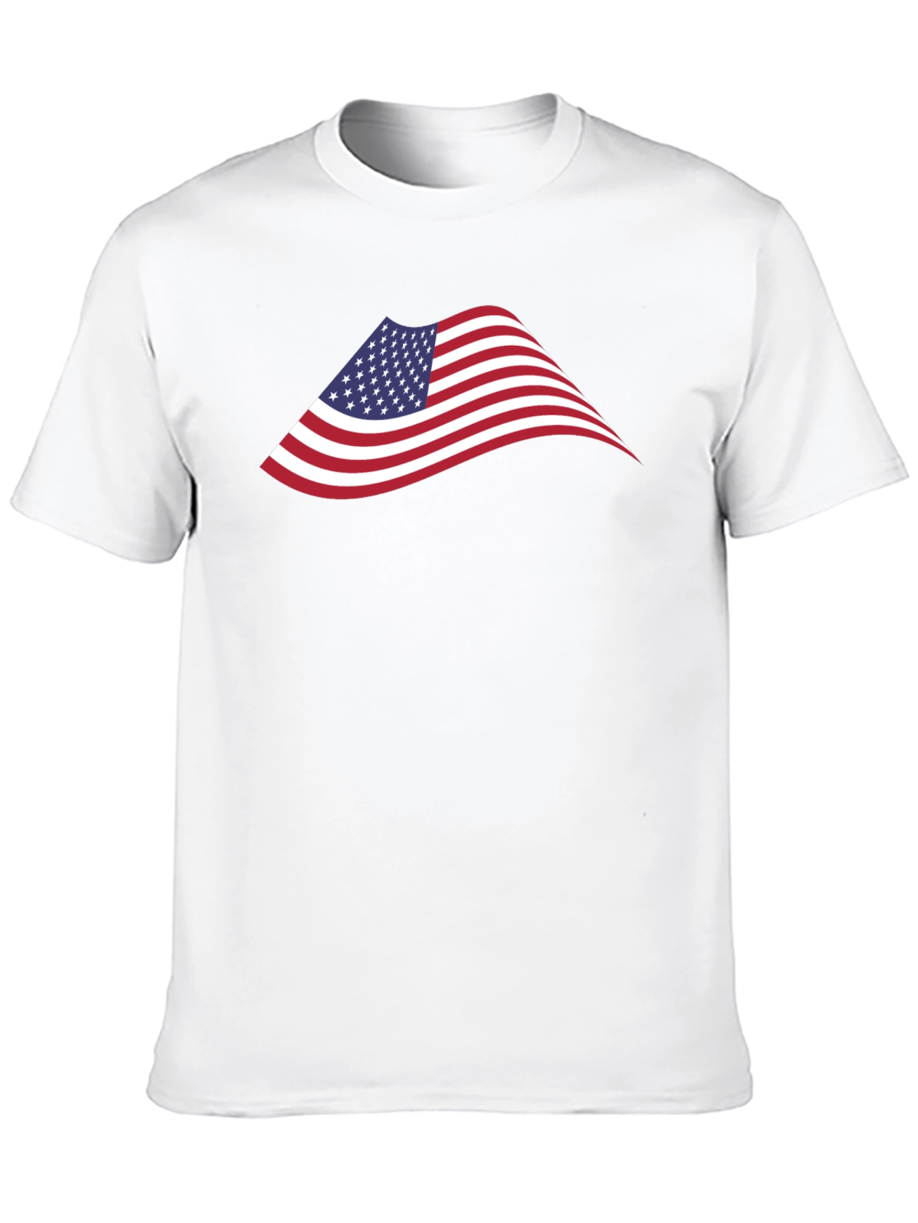 American Flag Graphic Black T-Shirt