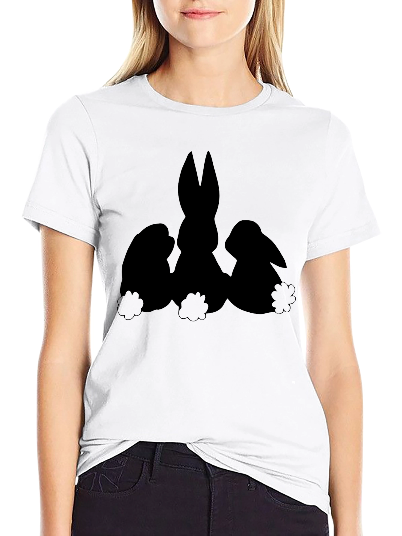 Black Easter Bunny T-Shirt