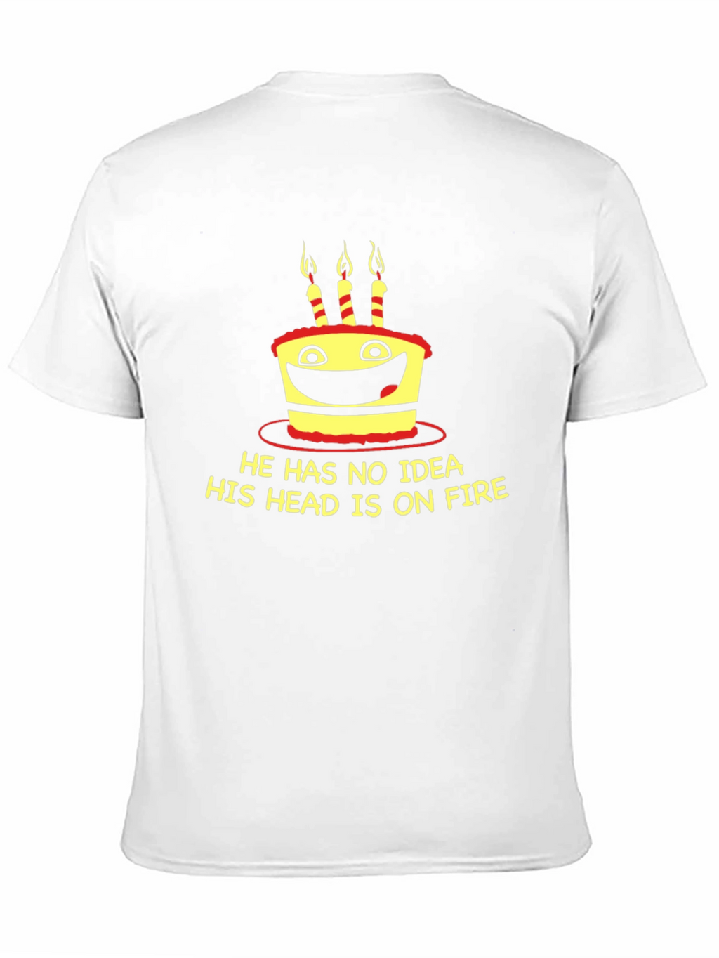 Funny Birthday Cake On Fire T-Shirt