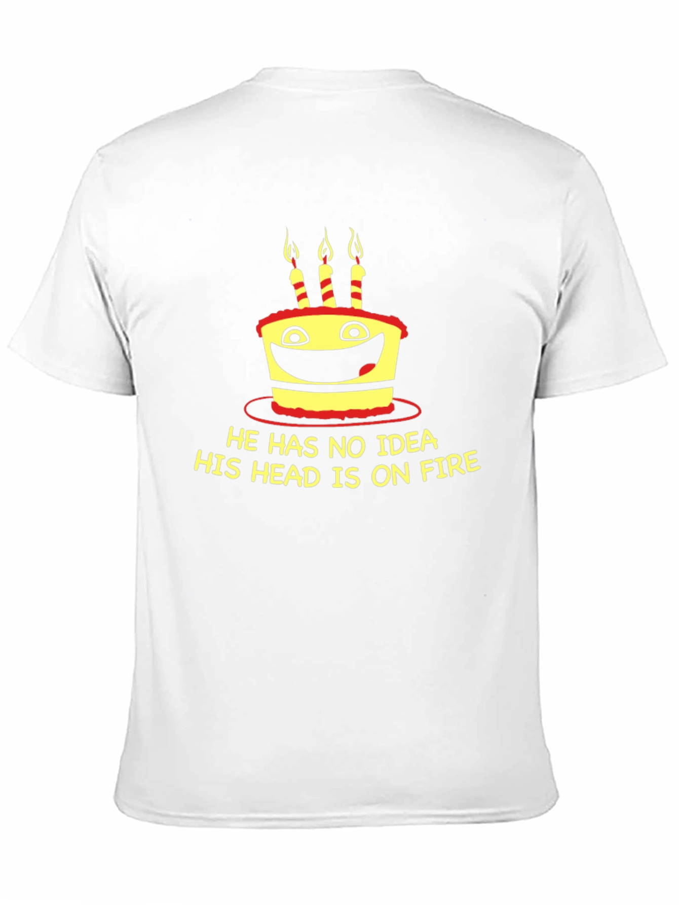 Funny Birthday Cake On Fire T-Shirt