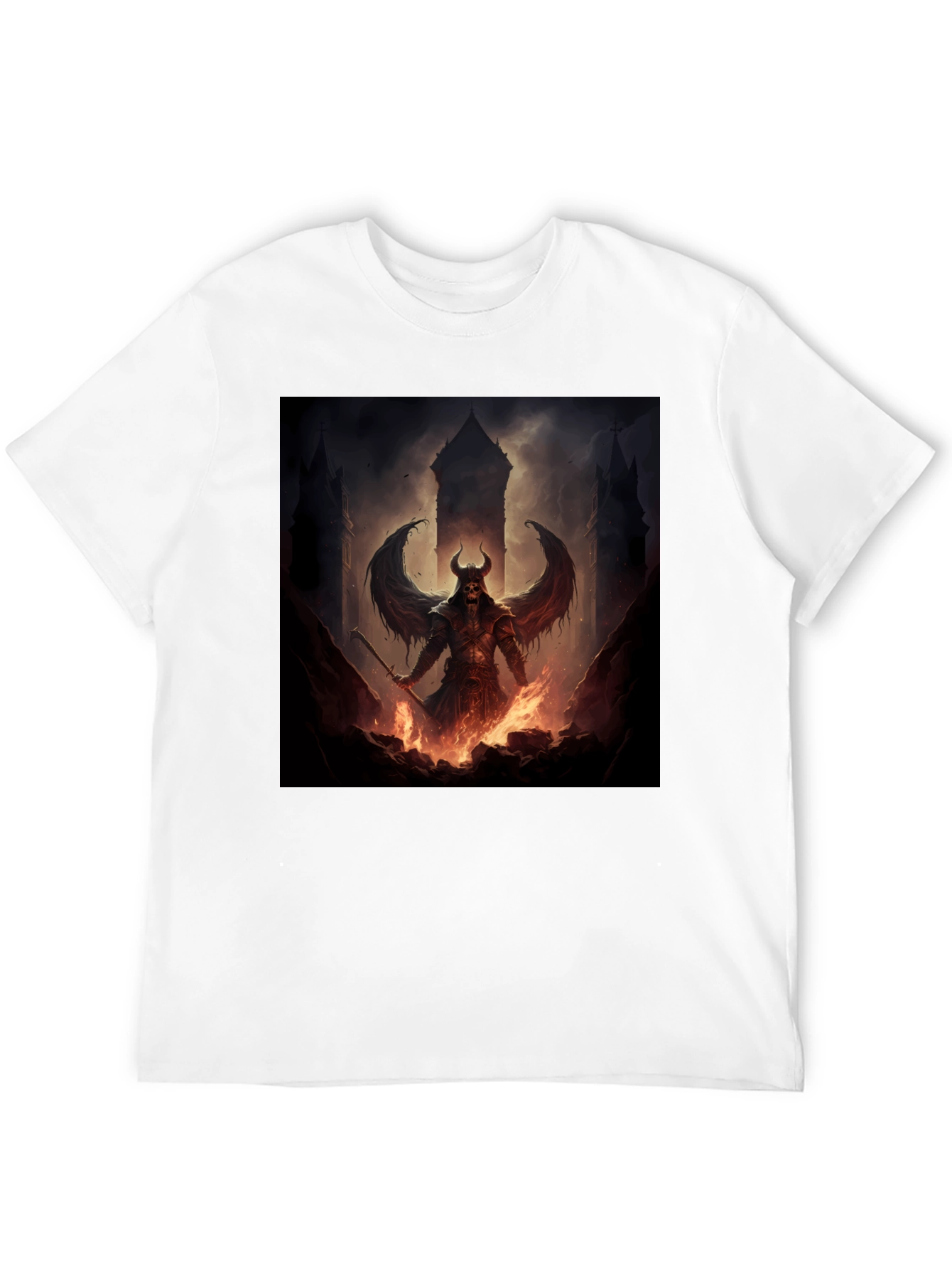 Infernal Demon T-Shirt - Dark Fantasy Graphic Tee