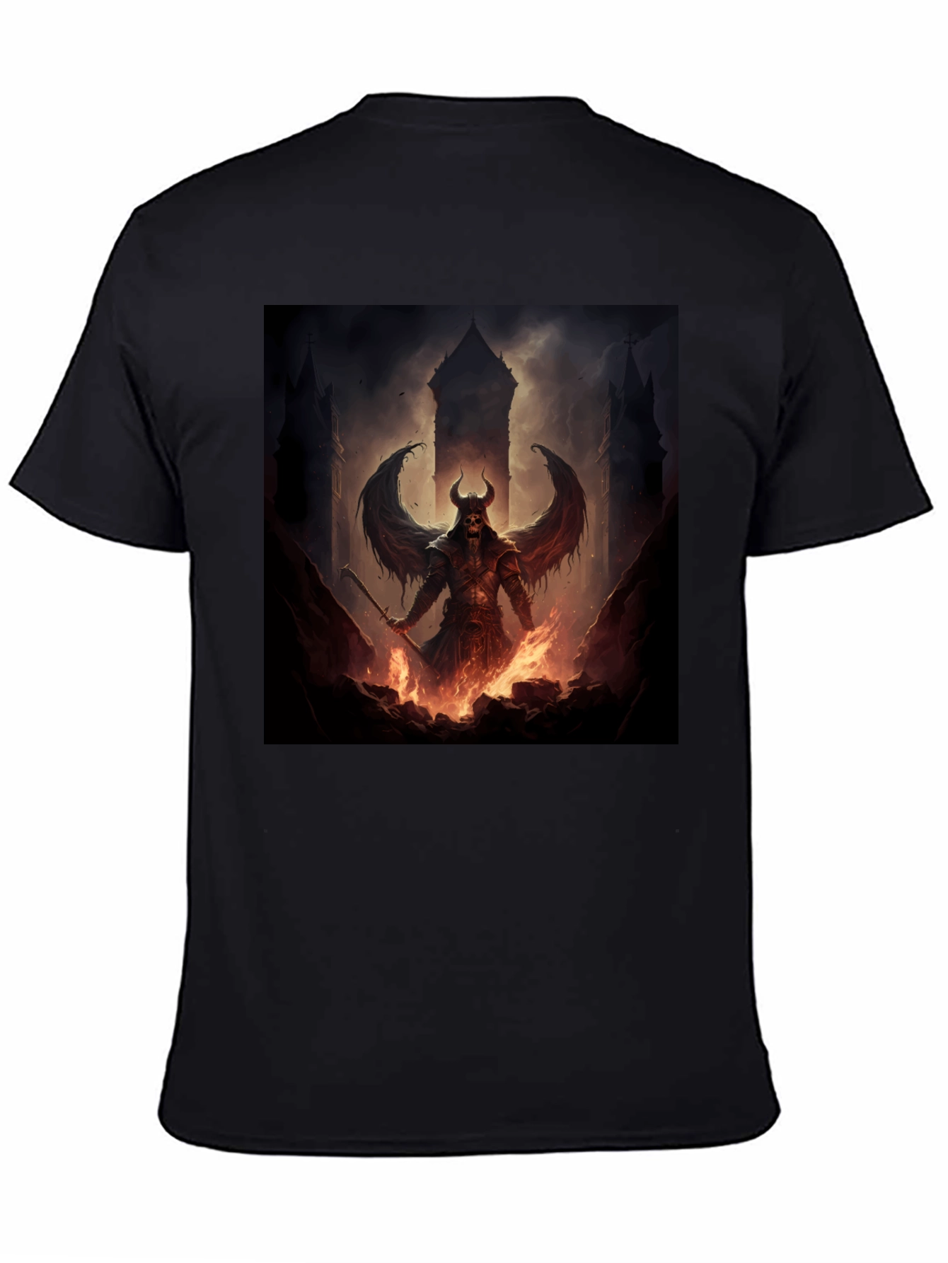 Infernal Demon T-Shirt - Dark Fantasy Graphic Tee