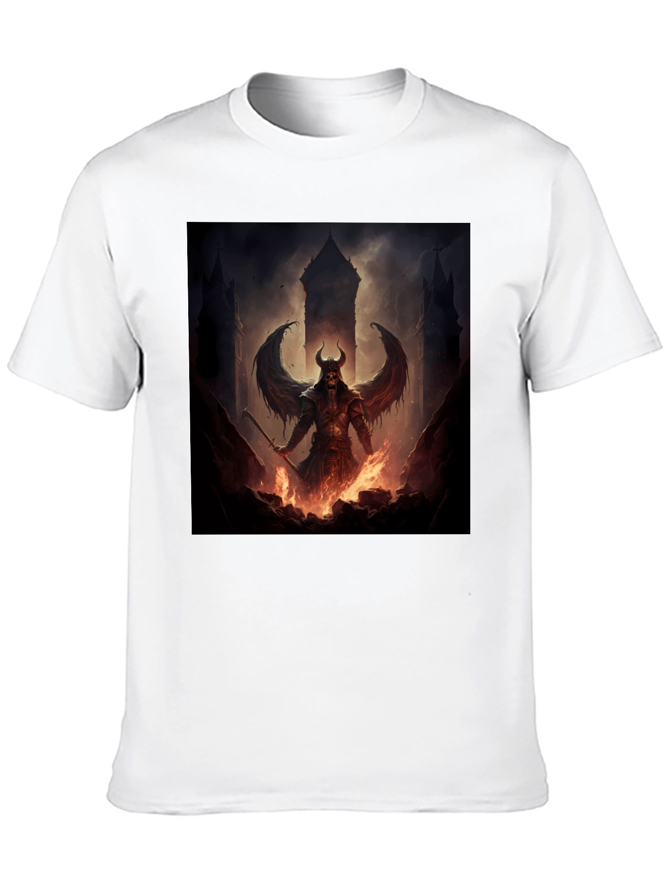 Infernal Demon T-Shirt - Dark Fantasy Graphic Tee
