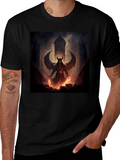 Infernal Demon T-Shirt - Dark Fantasy Graphic Tee