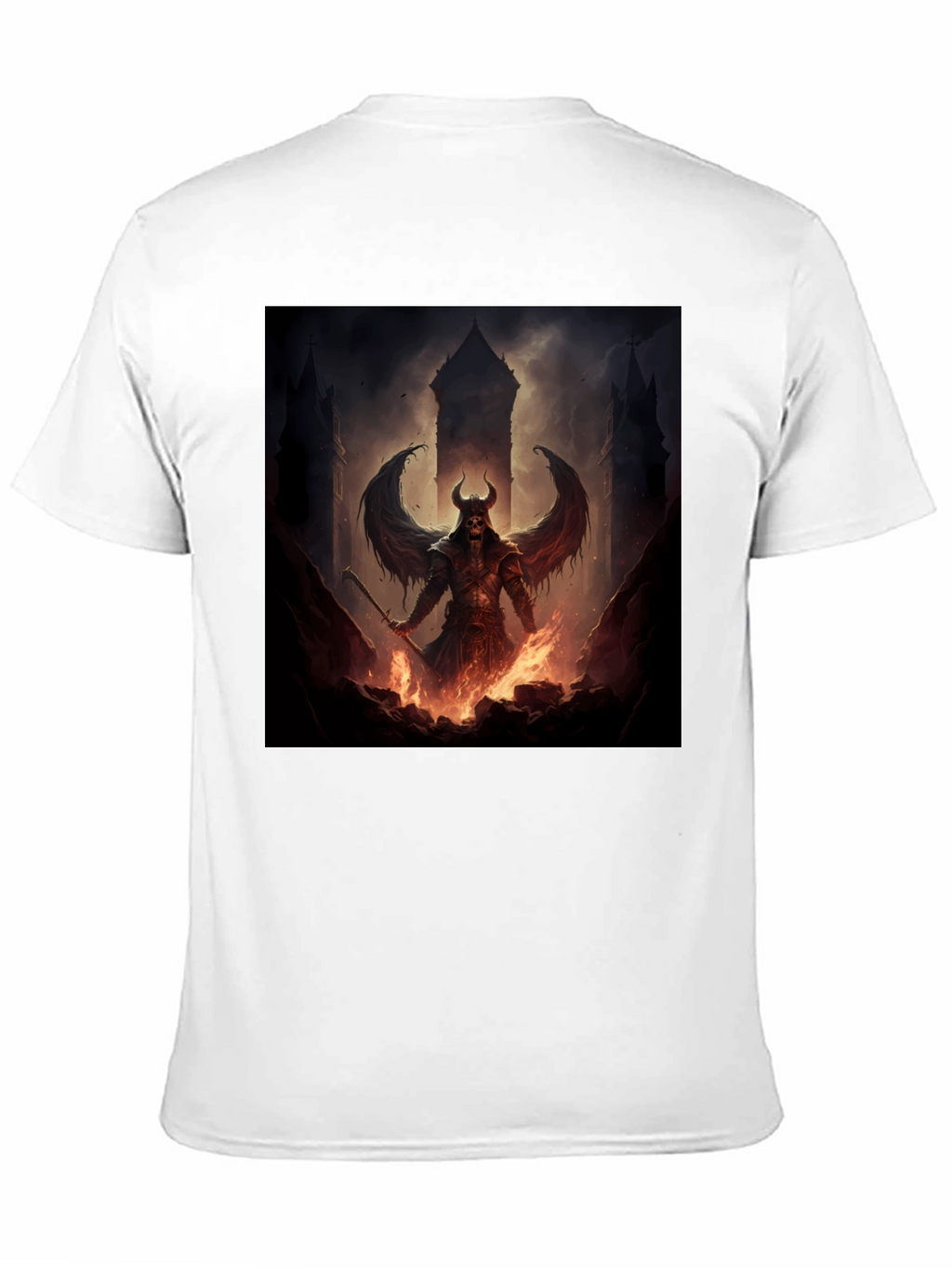 Infernal Demon T-Shirt - Dark Fantasy Graphic Tee