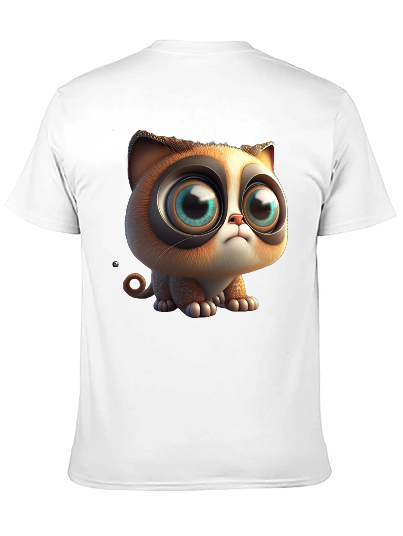 Cute Cartoon Cat T-Shirt - Graphic Tee