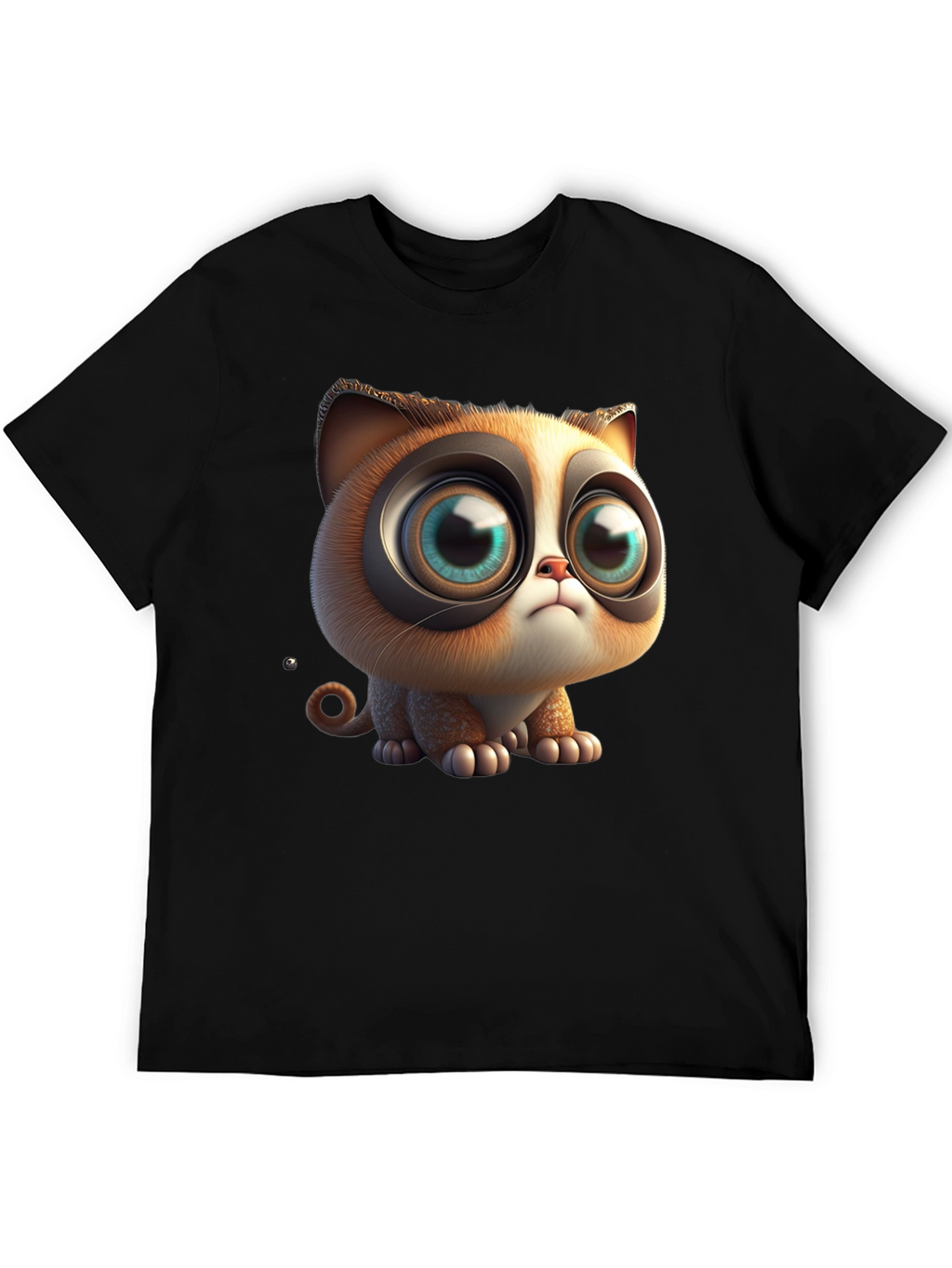 Cute Cartoon Cat T-Shirt - Graphic Tee