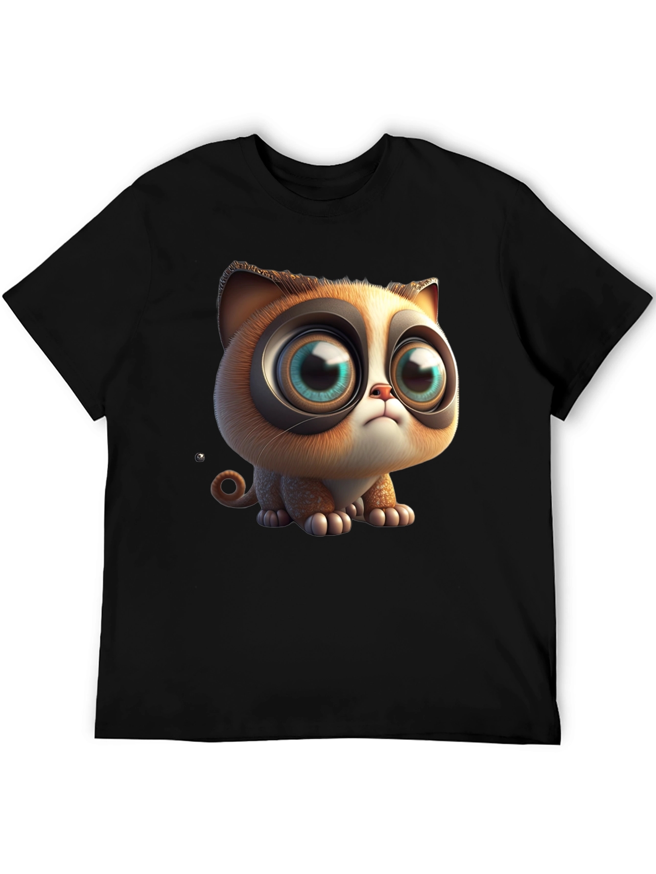 Cute Cartoon Cat T-Shirt - Graphic Tee