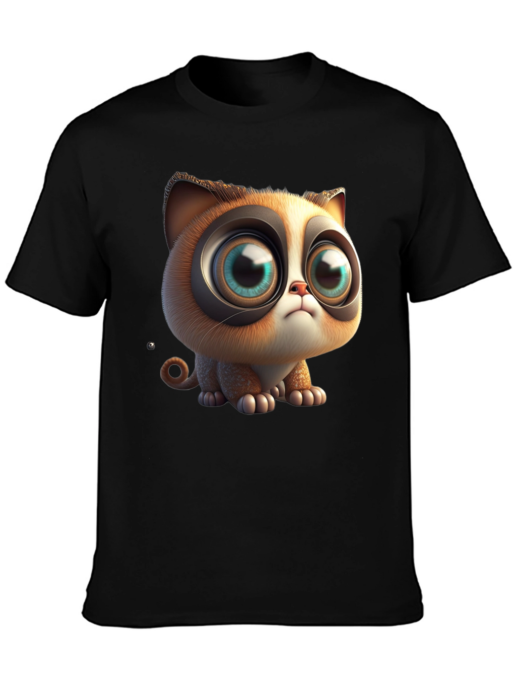 Cute Cartoon Cat T-Shirt - Graphic Tee