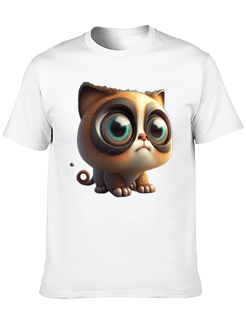 Cute Cartoon Cat T-Shirt - Graphic Tee