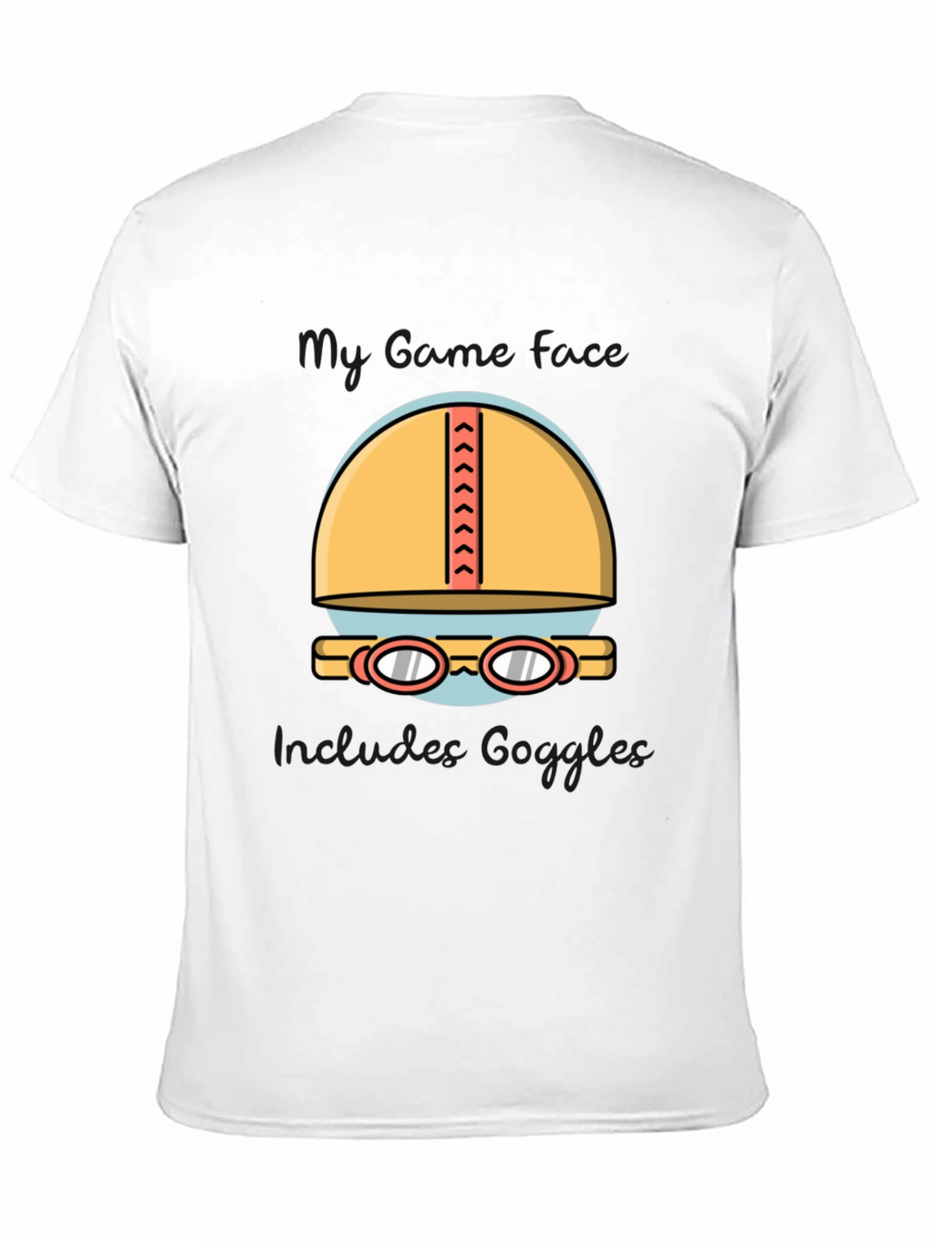 Swimmers Dream T-Shirt: Cap & Goggles Graphic Tee