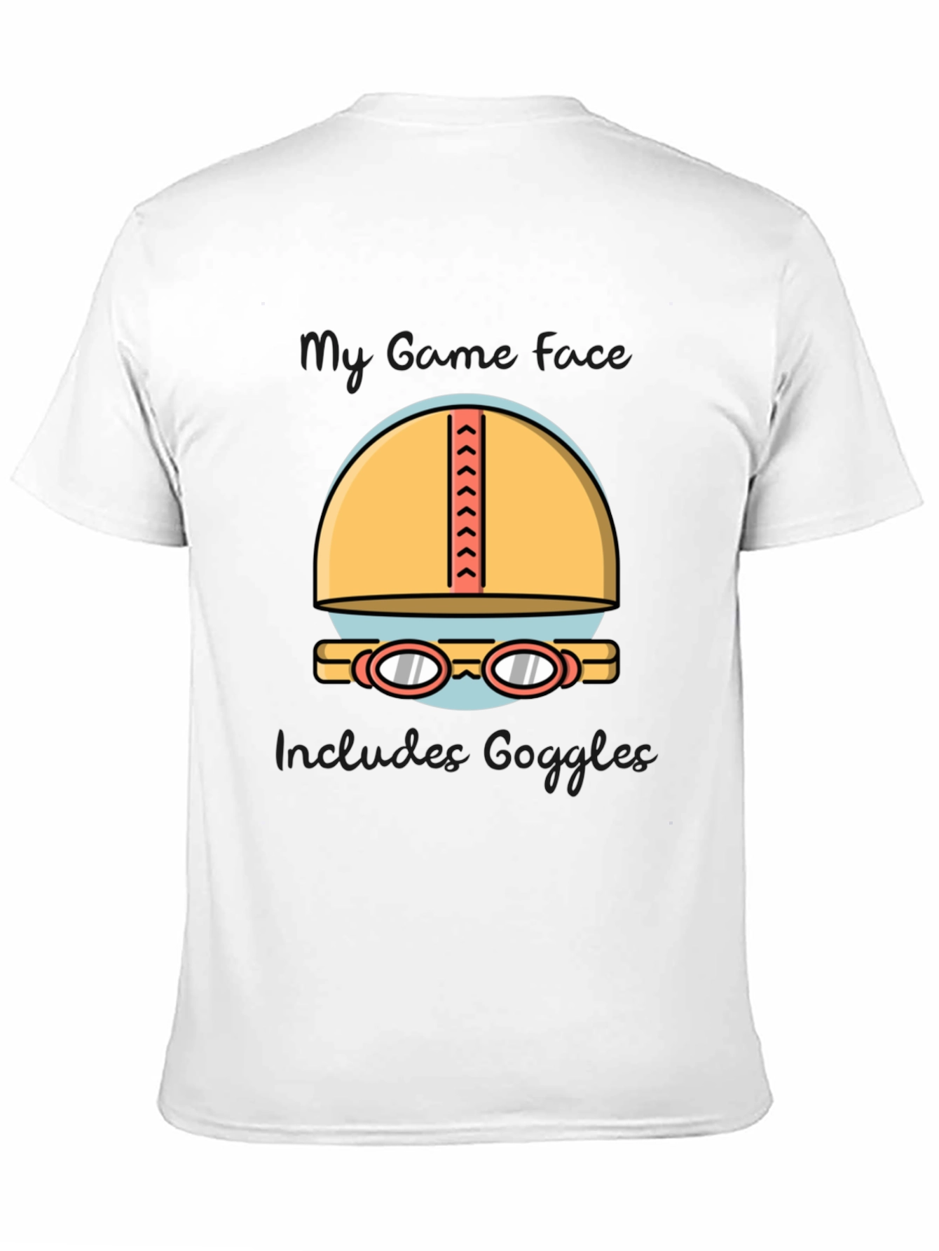 Swimmers Dream T-Shirt: Cap & Goggles Graphic Tee