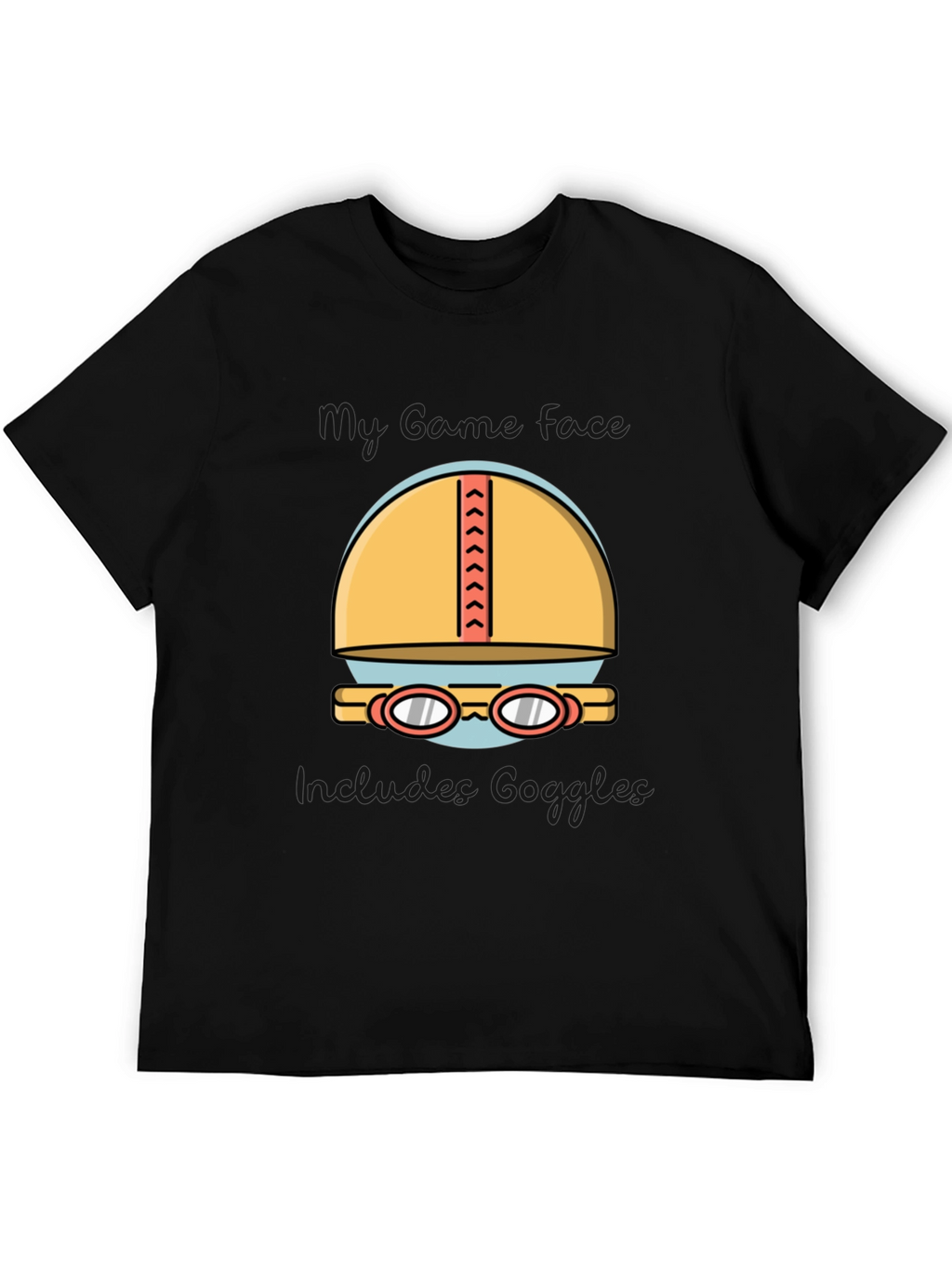 Swimmers Dream T-Shirt: Cap & Goggles Graphic Tee