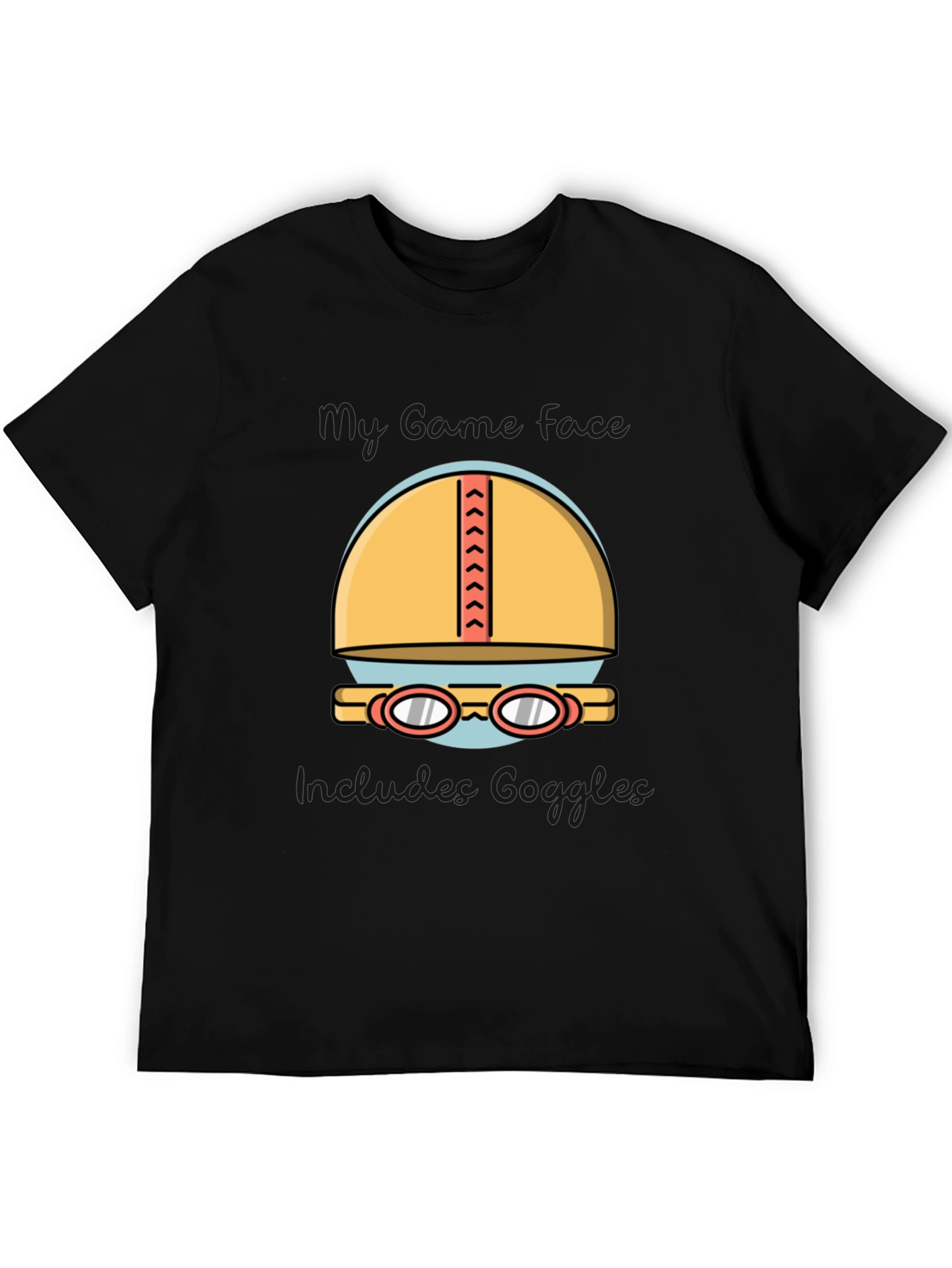 Swimmers Dream T-Shirt: Cap & Goggles Graphic Tee