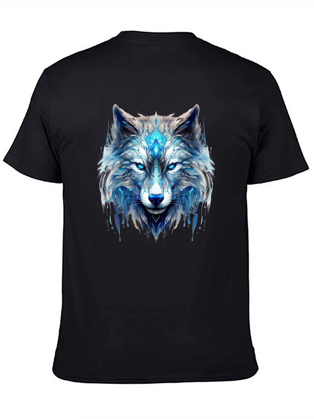 Cool Wolf Graphic Black T-Shirt