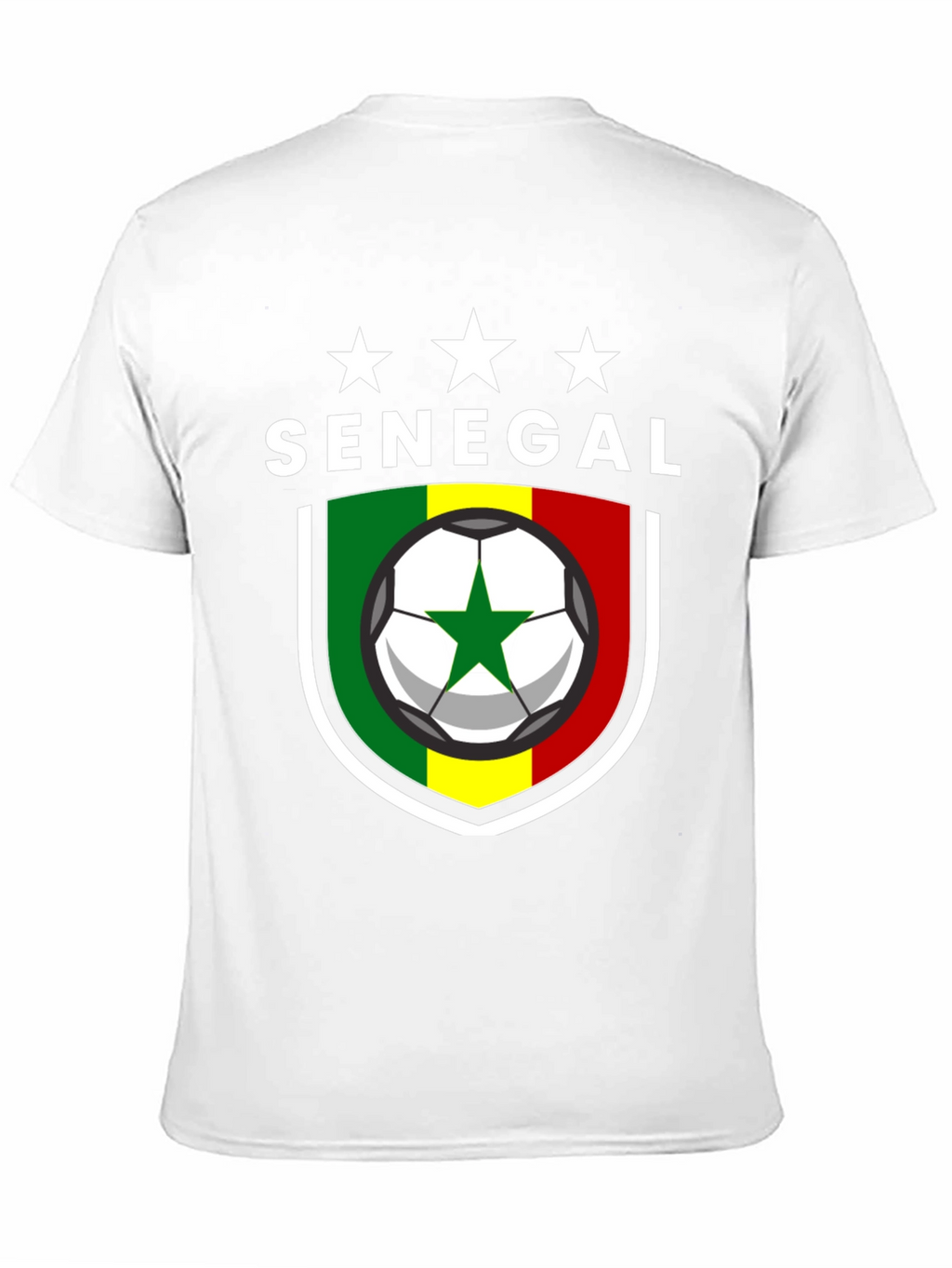Senegal Soccer T-Shirt - Black African Football Pride Tee