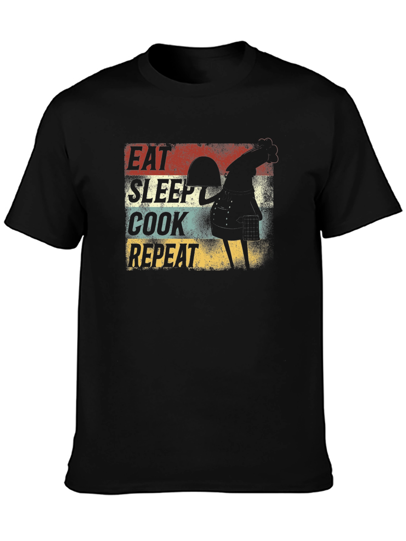 Eat Sleep Cook Repeat Rooster Graphic Tee
