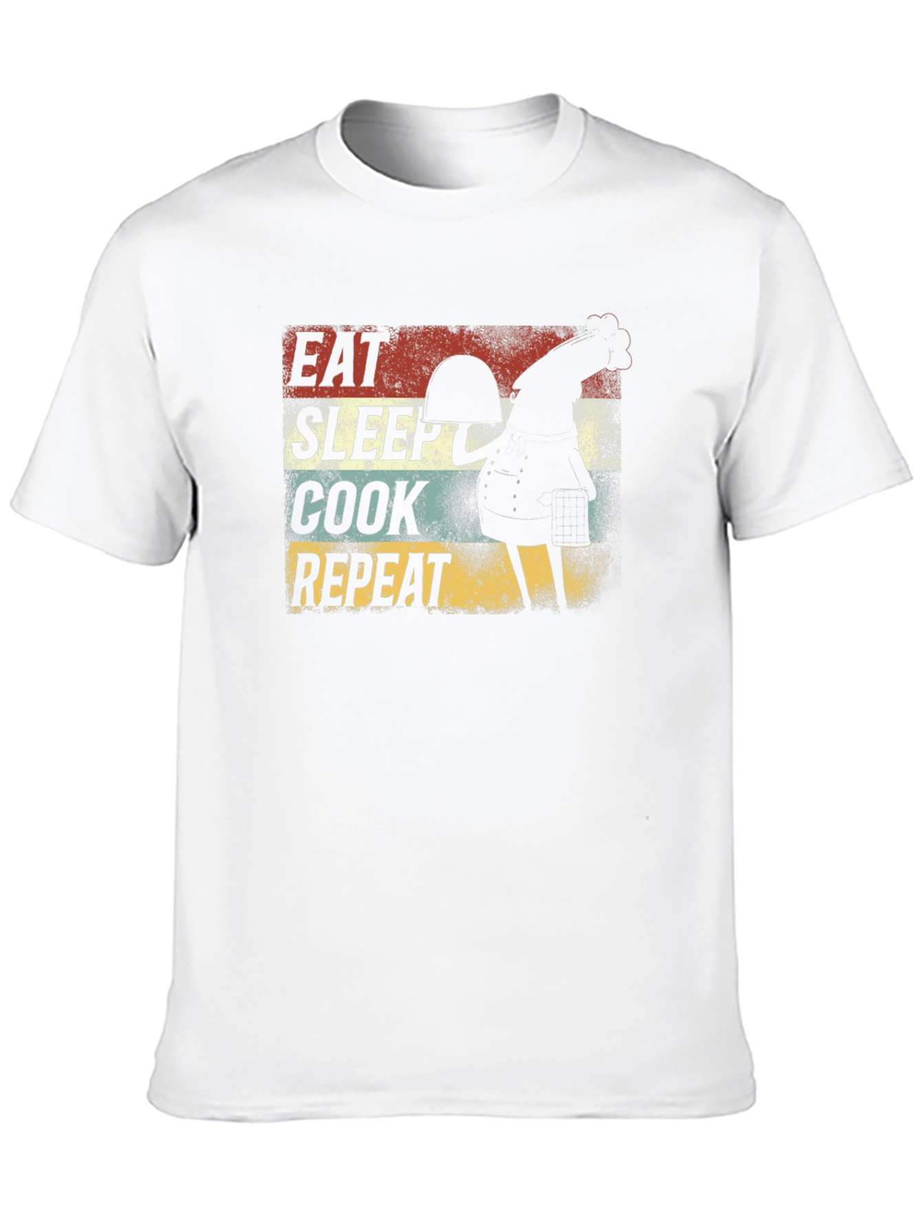 Eat Sleep Cook Repeat Rooster Graphic Tee