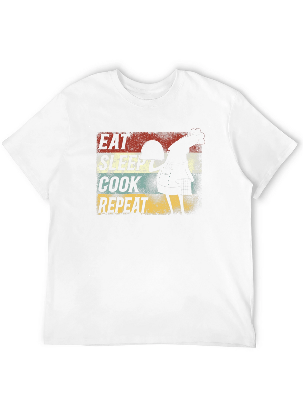 Eat Sleep Cook Repeat Rooster Graphic Tee