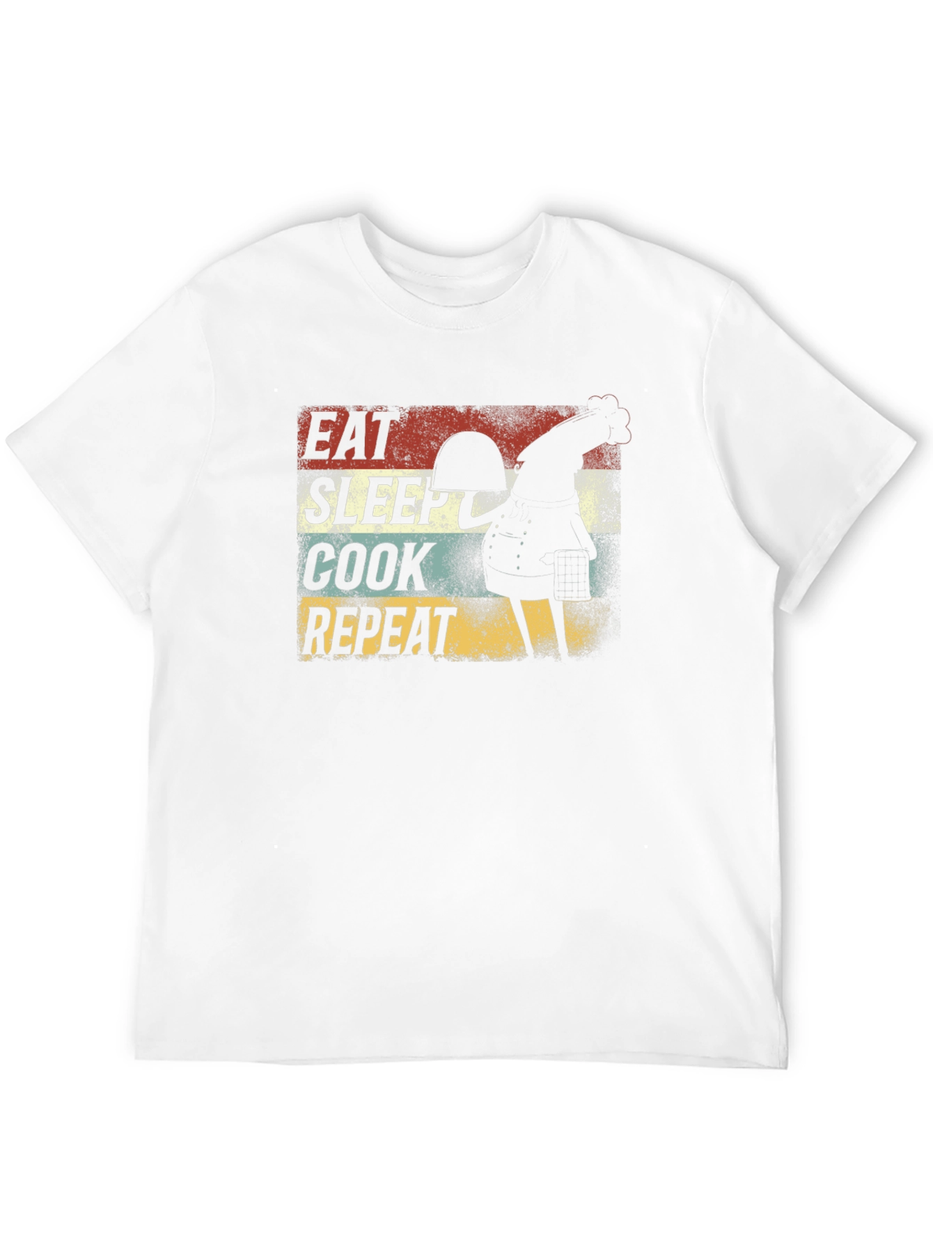 Eat Sleep Cook Repeat Rooster Graphic Tee