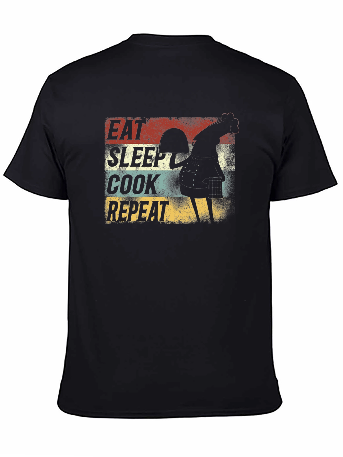 Eat Sleep Cook Repeat Rooster Graphic Tee
