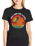 Yoga Now Dog Later Graphic T-Shirt