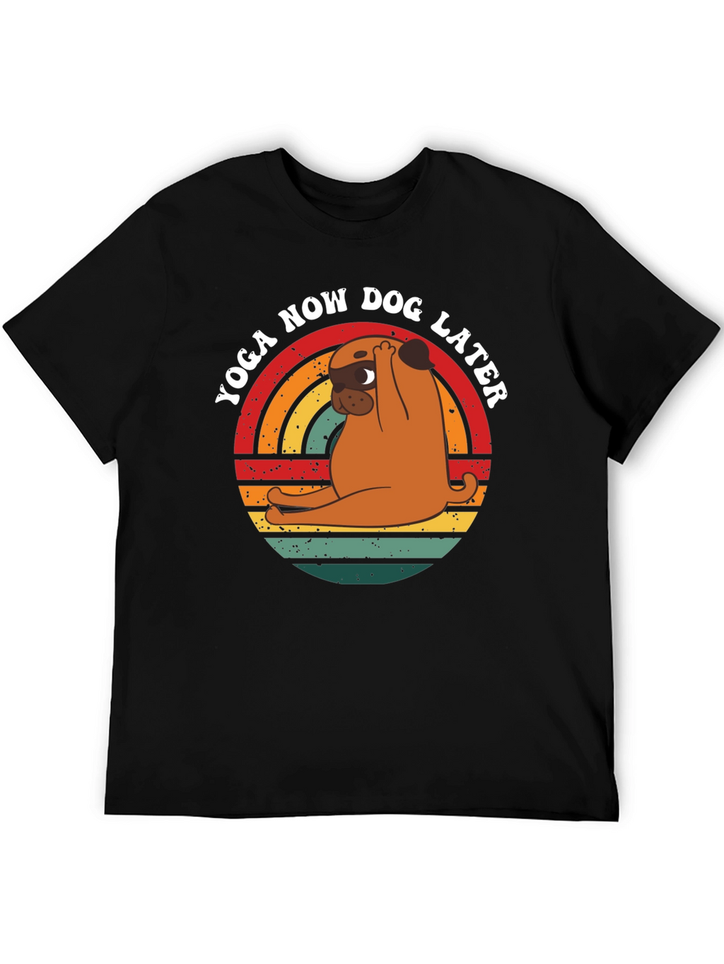 Yoga Now Dog Later Graphic T-Shirt