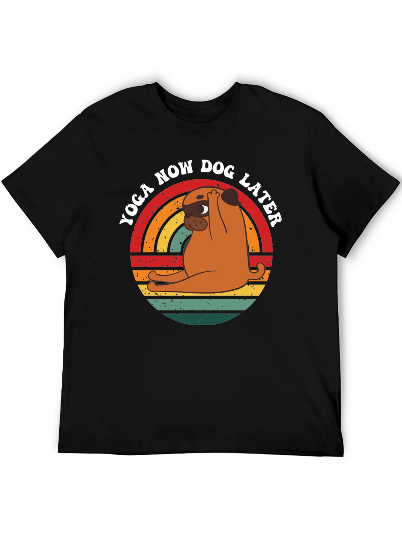 Yoga Now Dog Later Graphic T-Shirt