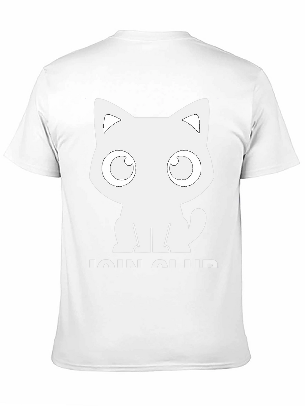 Cute Cat Club T-Shirt - Black Cotton Graphic Tee