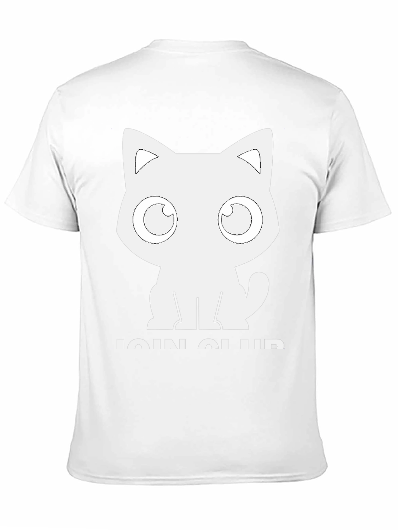 Cute Cat Club T-Shirt - Black Cotton Graphic Tee