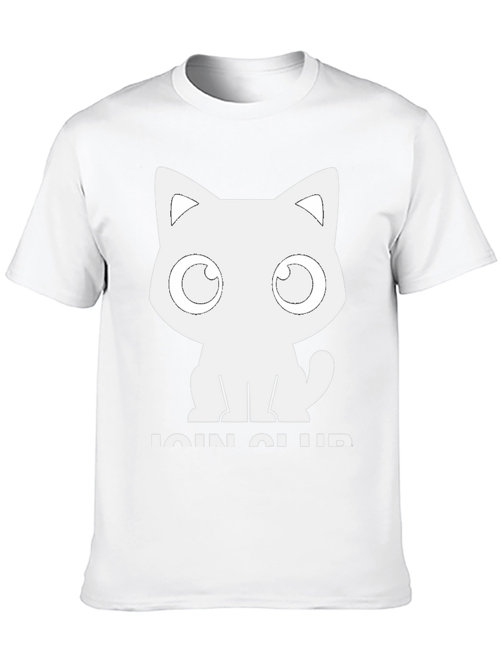 Cute Cat Club T-Shirt - Black Cotton Graphic Tee