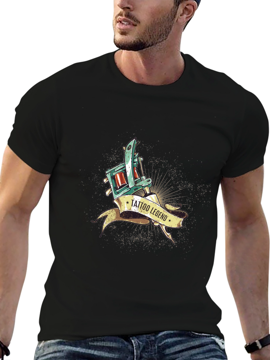 Tattoo Legend Graphic Tee - Black