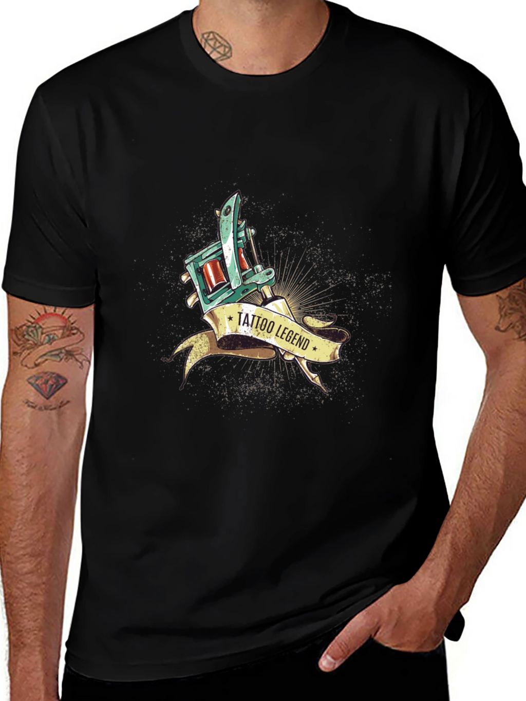 Tattoo Legend Graphic Tee - Black