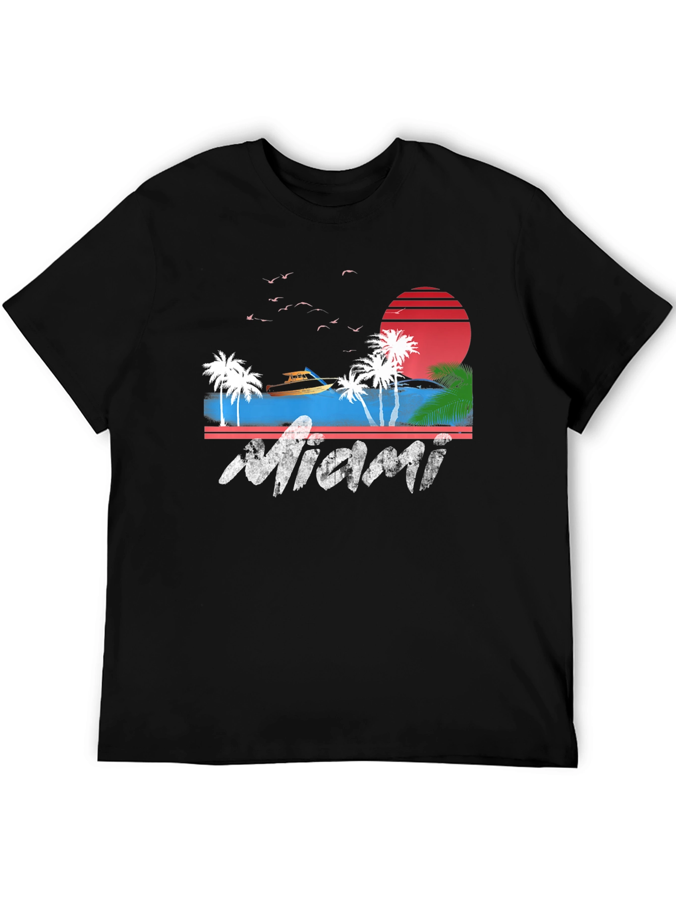Miami Graphic Tee - Retro Beach Vibes