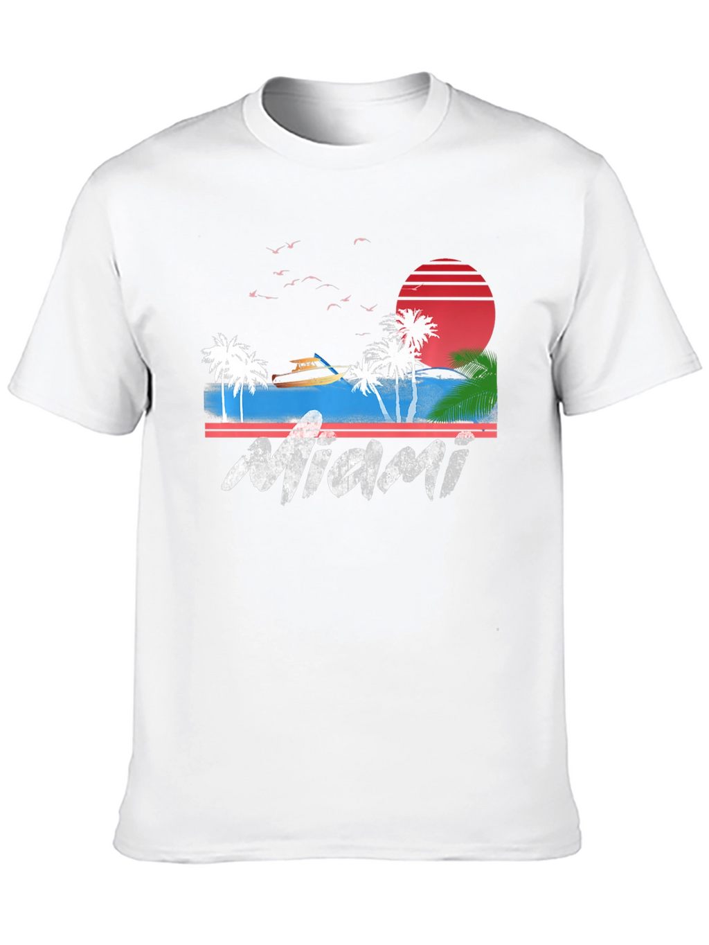 Miami Graphic Tee - Retro Beach Vibes