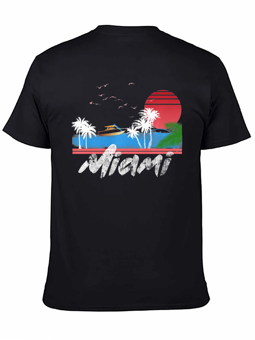 Miami Graphic Tee - Retro Beach Vibes