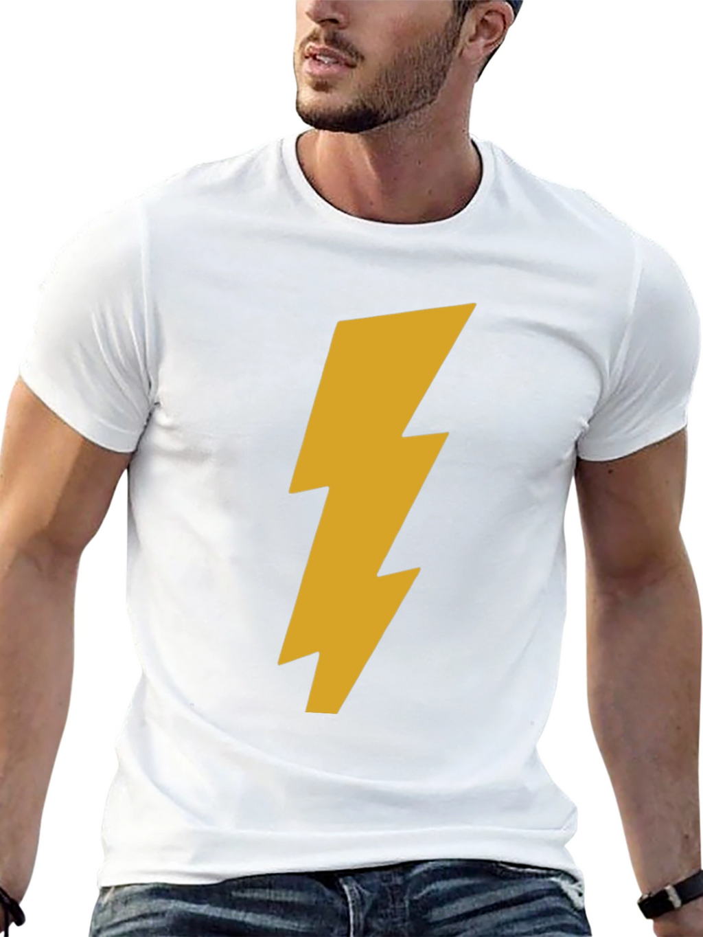 Lightning Bolt Graphic T-Shirt - Bold Style
