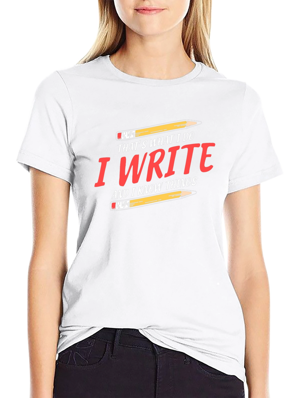 I Write and I Know Things Black T-Shirt