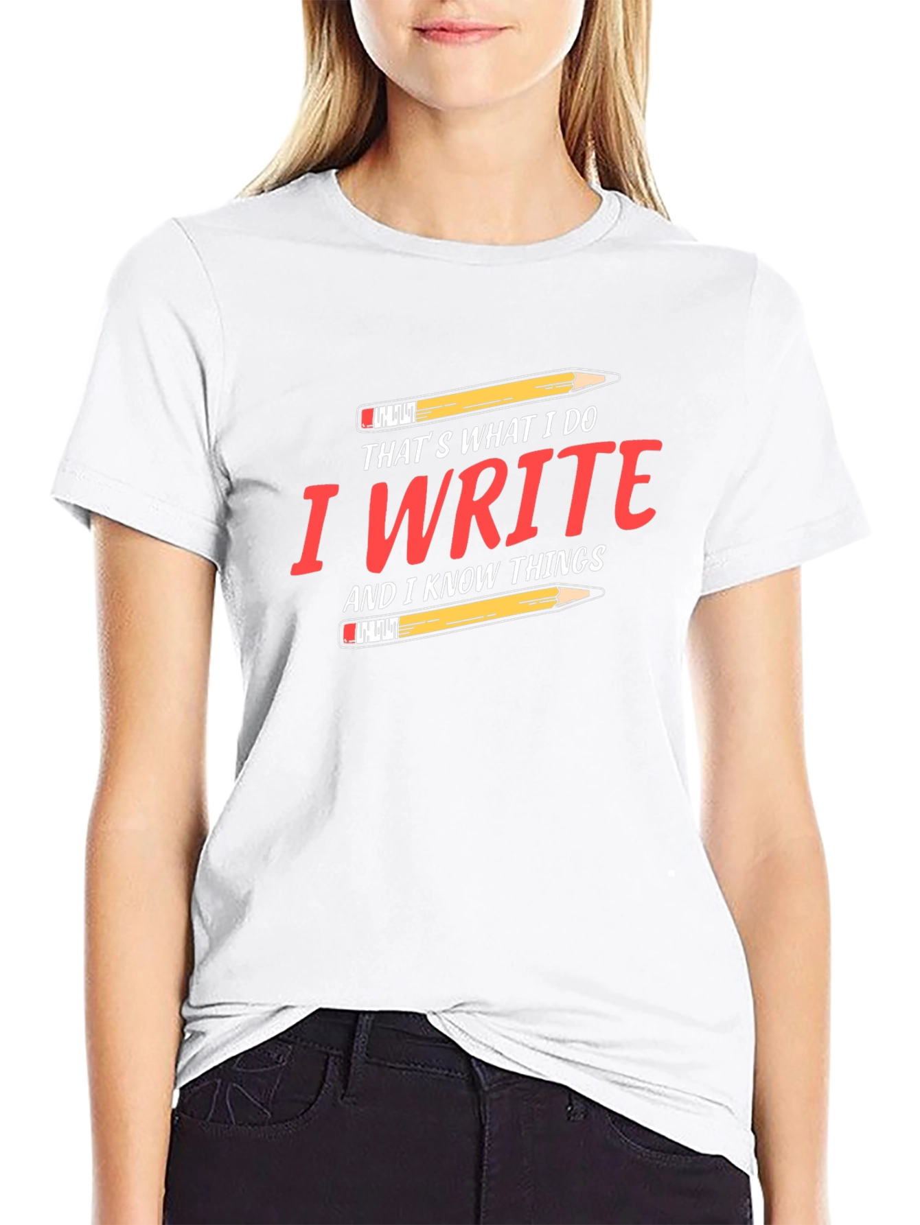 I Write and I Know Things Black T-Shirt