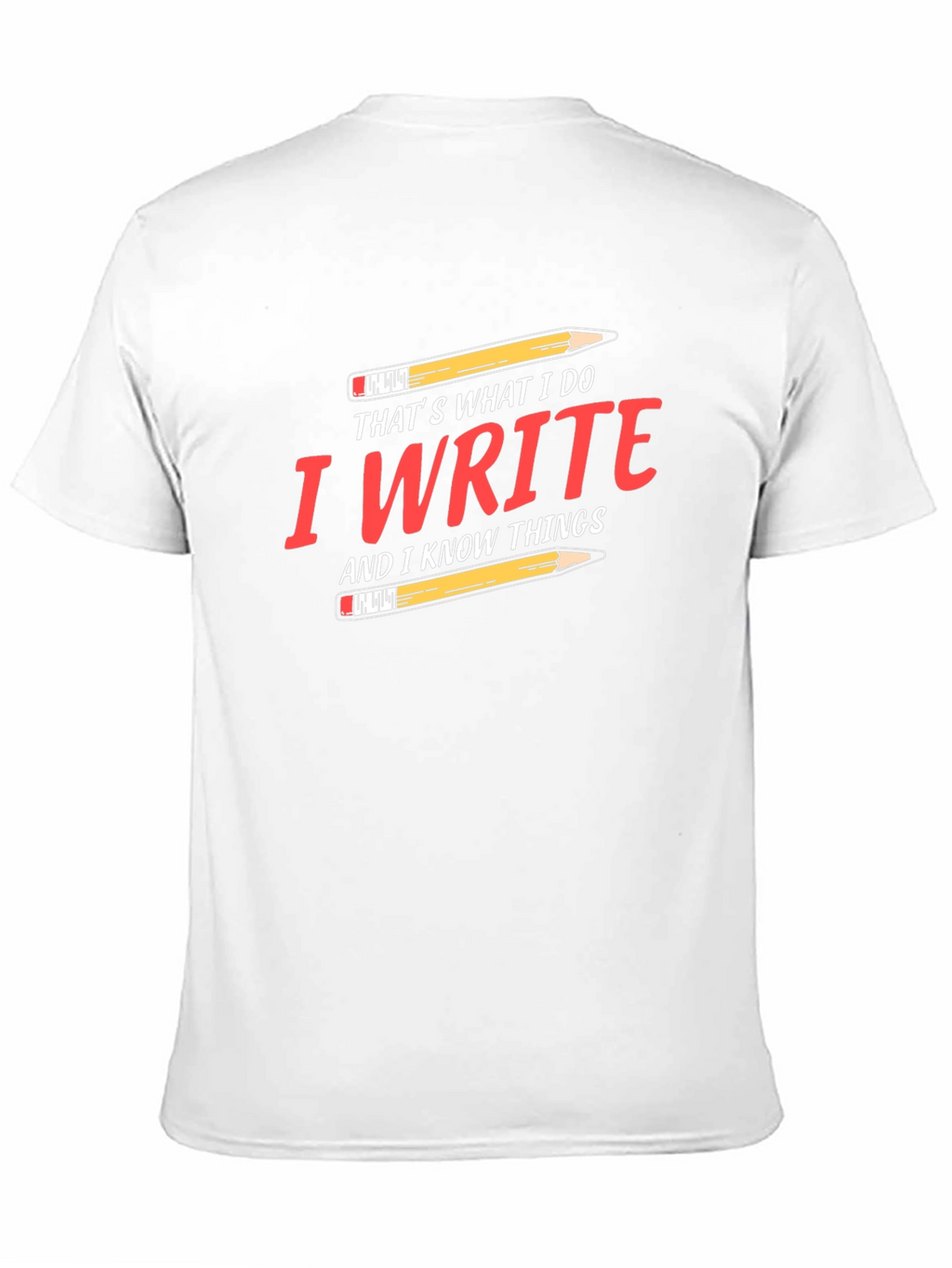 I Write and I Know Things Black T-Shirt
